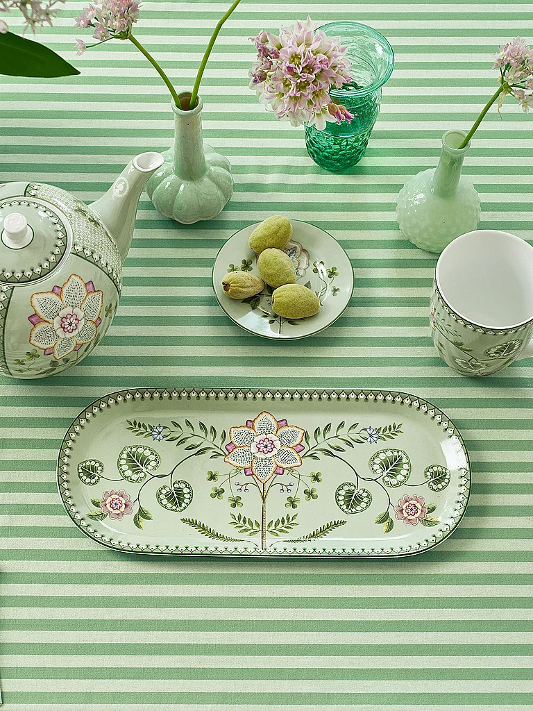 PIP STUDIO Tortenplatte  LILY & LOTUS 33x15,5cm Light Green hellgrün